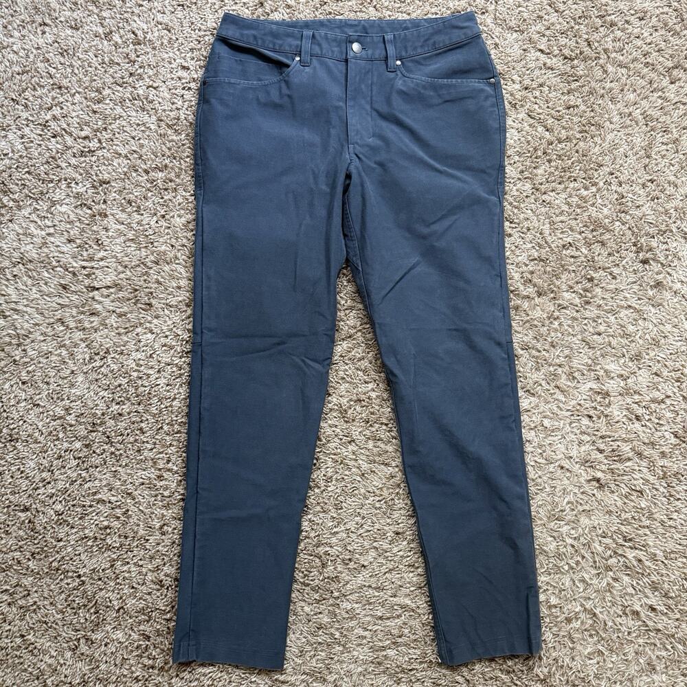 LuluLemon Cotton 5 Pocket ABC Pants Chino Athletic Slim Blue Men’s Size 30x27